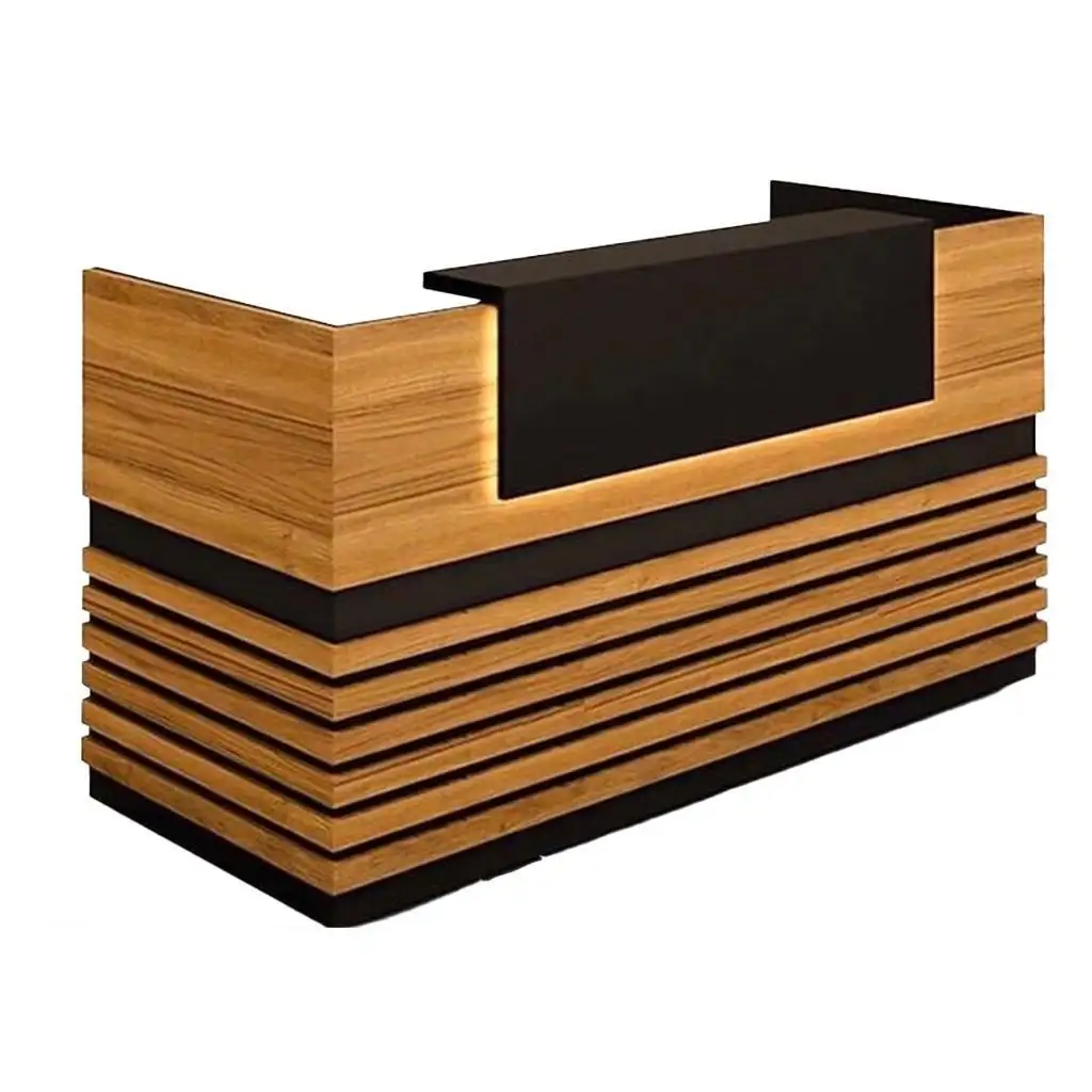 كاونتر استقبال مصنوع من خشب MDF عالي الجودة مع طبقة MS-7803