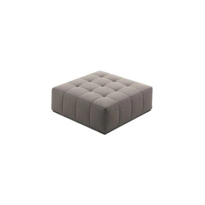Capitone modern bench oak wood and inverted leather or velvet fabric MS-12535