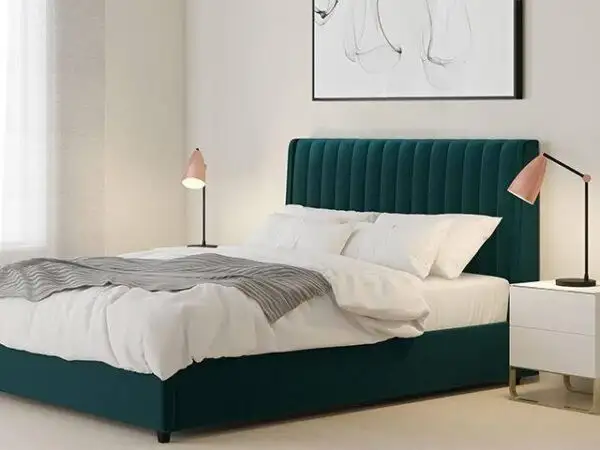 سرير مودرن مصنوع من خشب كونتر وخشب زان طبيعي عالي الجودة 200*160 سم MS-9364