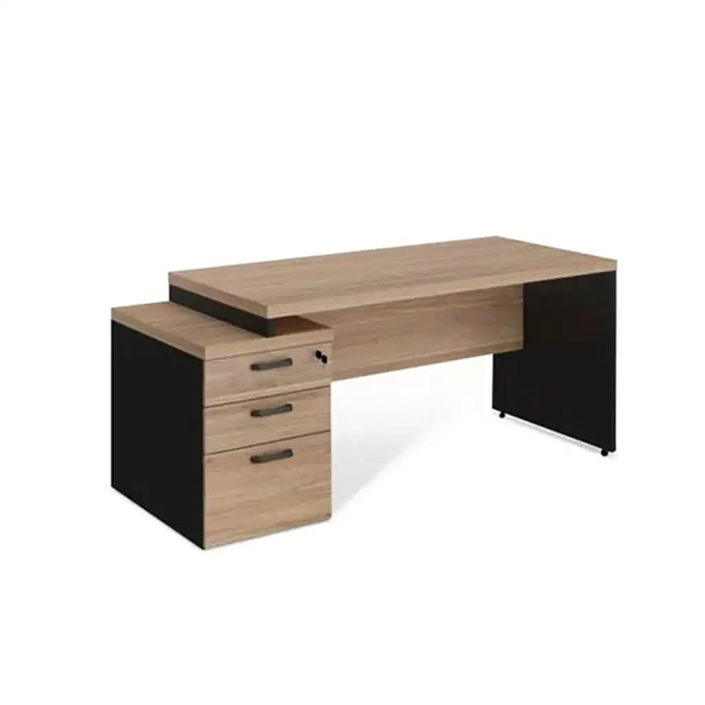مكتب 2 درج ودرفة خشب MDF عالي الجودة MS-7536