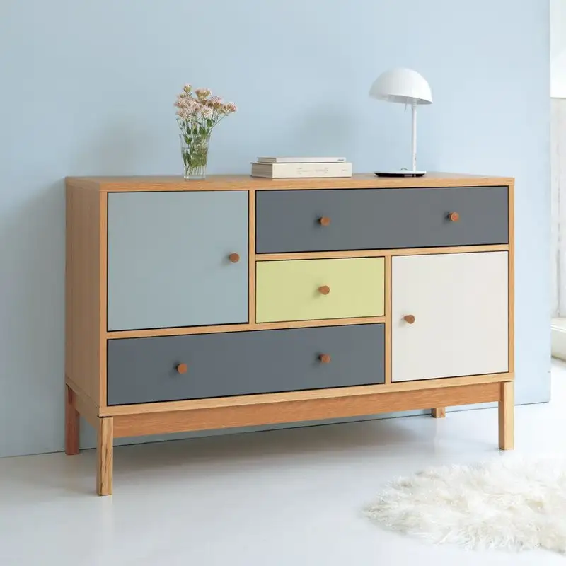 بوفيه مودرن مصنوع من خشب MDF مستورد مع طبقة ميلامين مضادة للمياه MS-11353