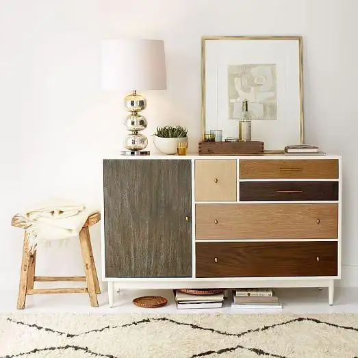 بوفيه مودرن مصنوع من خشب MDF مستورد مع طبقة ميلامين مضادة للمياه MS-11360