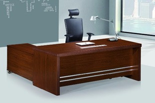 Modern Executive Desk (180 × 160 × 80 cm) with Side Unit MS-10552