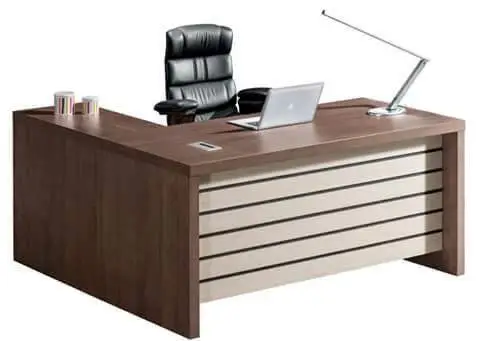Modern Executive Desk (180 × 75 × 70 cm) with Side Unit MS-10578
