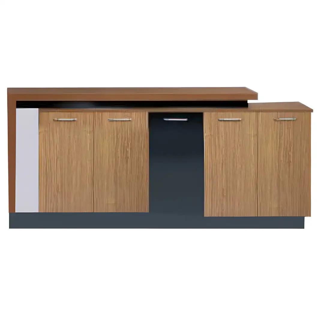 مكتبة مودرن منخفضة سيزرتوب خشب MDF (200سم × 120سم × 40سم) - MS-12982