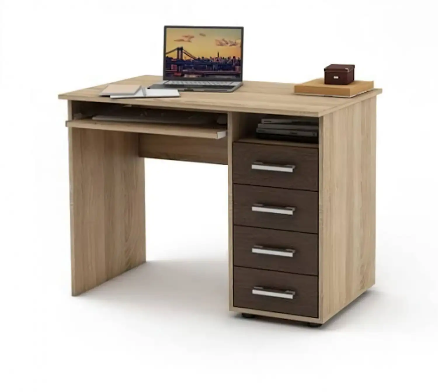 مكتب مزود برف وبأربع أدراج خشب MDF MS-7490