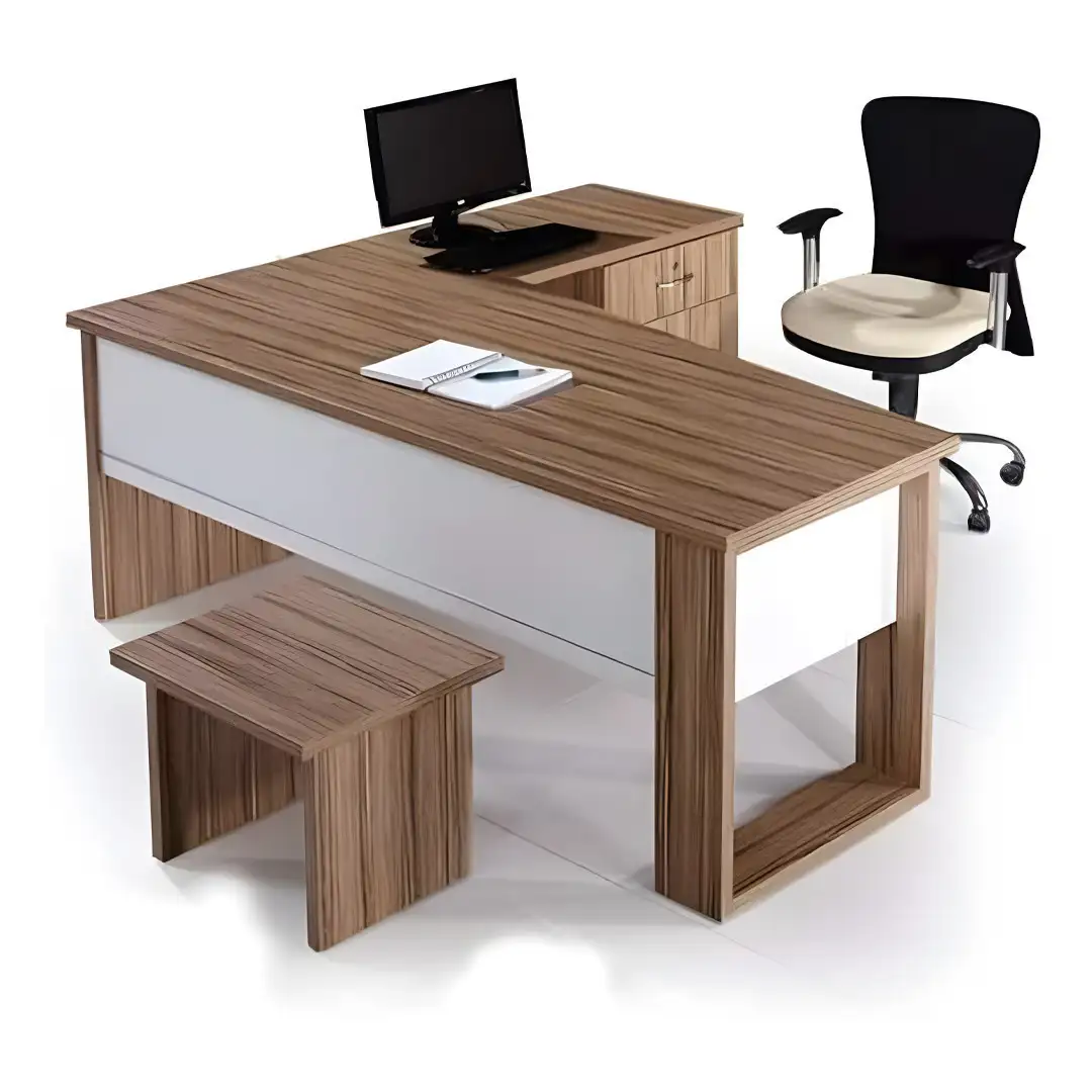 Modern Executive Desk MDF Wood (160 × 75 × 70 cm) MS-12910