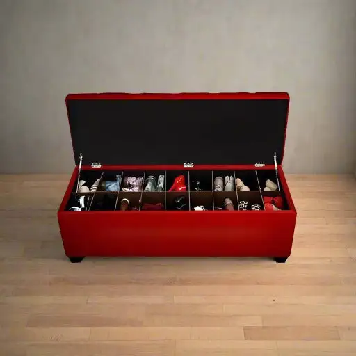 بانكيت كابتونيه بسحارة مودرن خشب زان أحمر وقماش كتان MS-12574