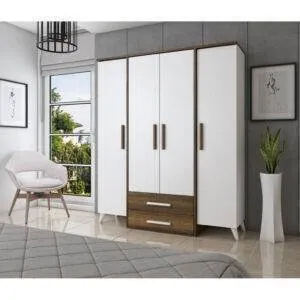 دولاب مودرن خشب MDF عالي الجودة مزود بادراج MS-9506